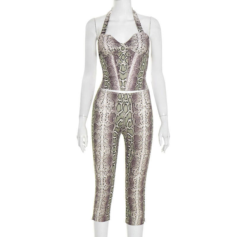 Serpentine Print Women Sexy 2  - Suspender Tank Top 리뷰 및 가격