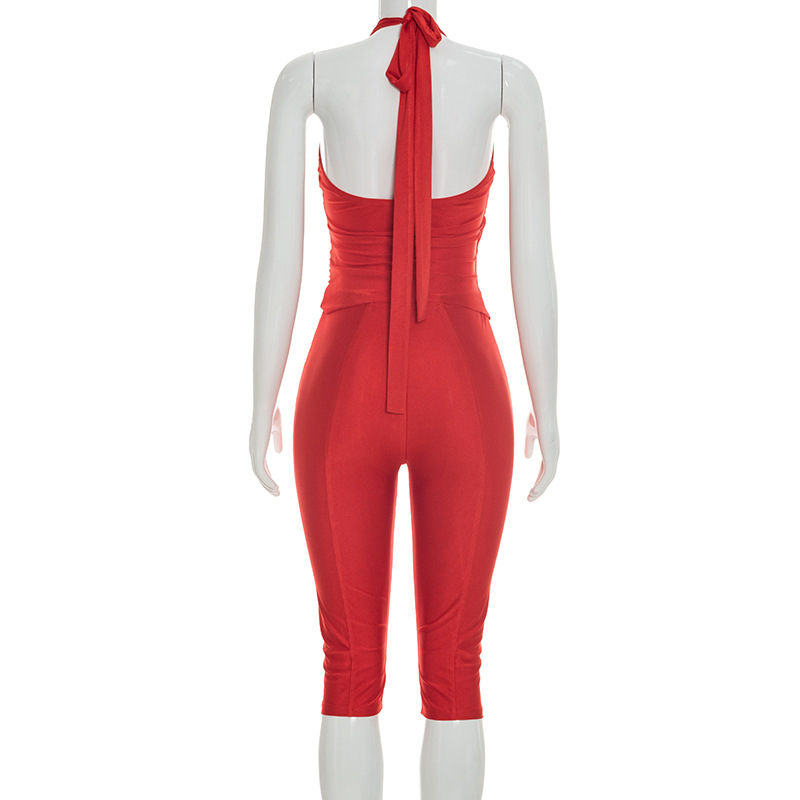 Women Slim 2 Piece Set Solid W - Suspender Tank Top 리뷰 및 가격