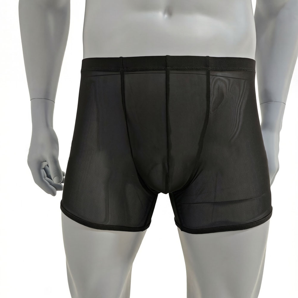 Men Mesh See-through Ultra-thi - Long Leg Trunk Men 리뷰 및 가격