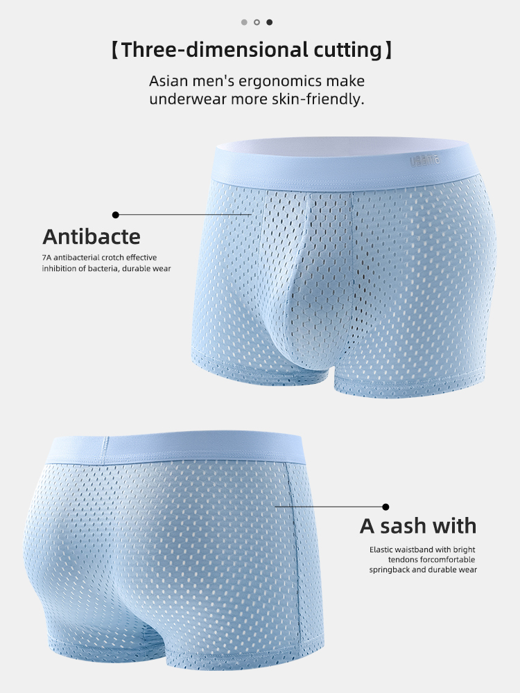 4pcs Men's Boxer Shorts Ice Si - Multi Pack Underwear 리뷰 및 가격