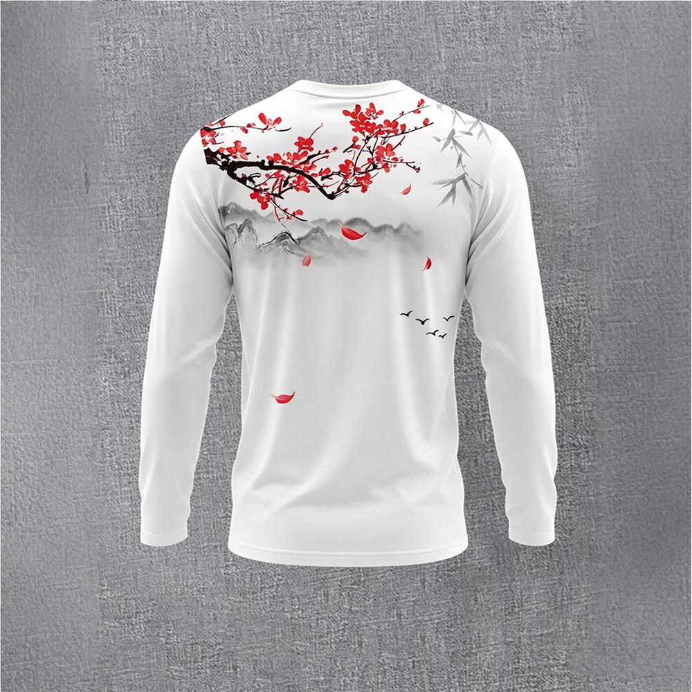 Chinese Style Ink Plum Blossom - Base Layer Top 리뷰 및 가격