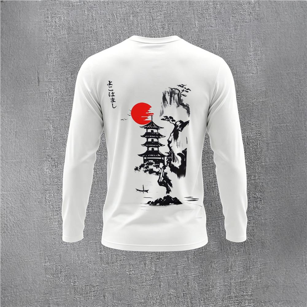 Chinese Style Ink Plum Blossom - Base Layer Top 리뷰 및 가격