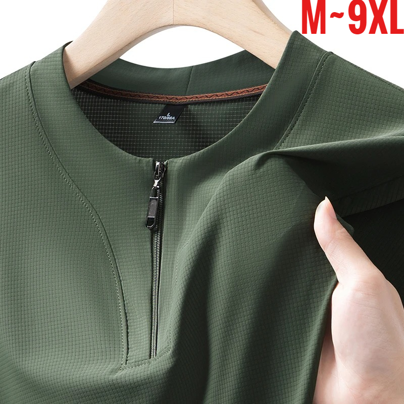 Big Size 9XL Men's Ice Silk He - T Shirt Tight Fit 리뷰 및 가격