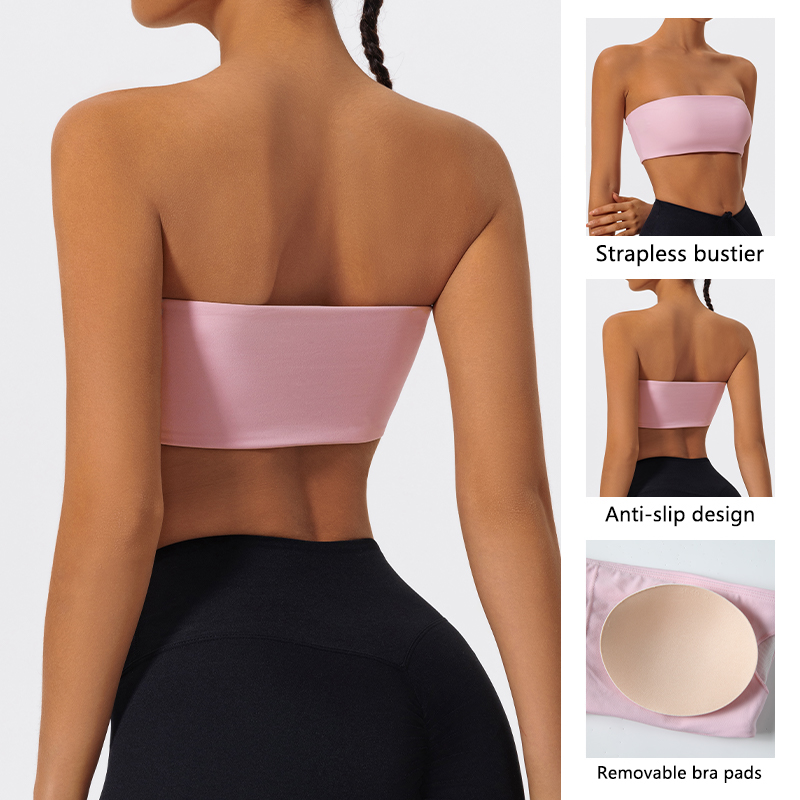 Strapless Sports Bra Gym Crop  - Quick Dry Underwear 리뷰 및 가격