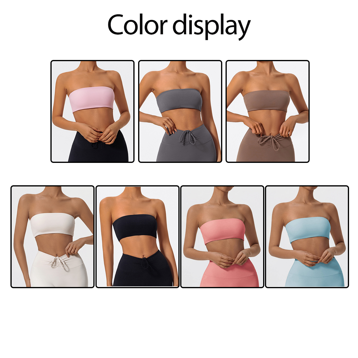 Strapless Sports Bra Gym Crop  - Quick Dry Underwear 리뷰 및 가격