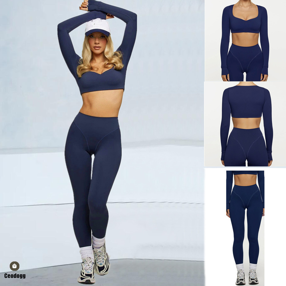 Pad 2PCS Women Yoga Set Long S - Compression Long Pant 리뷰 및 가격