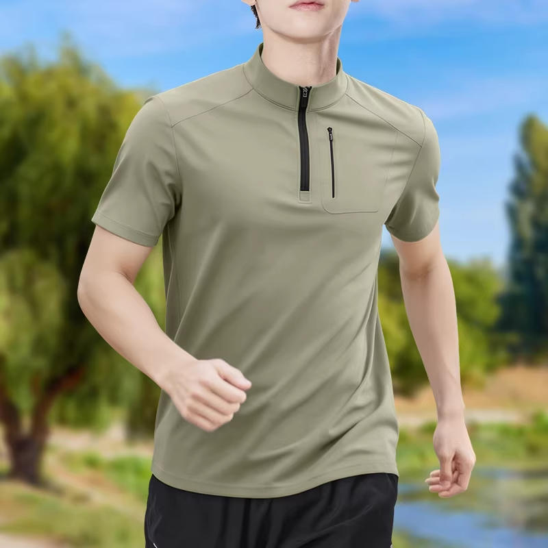 Men's Half-Zip High-Stretch Qu - T Shirt Tight Fit 리뷰 및 가격