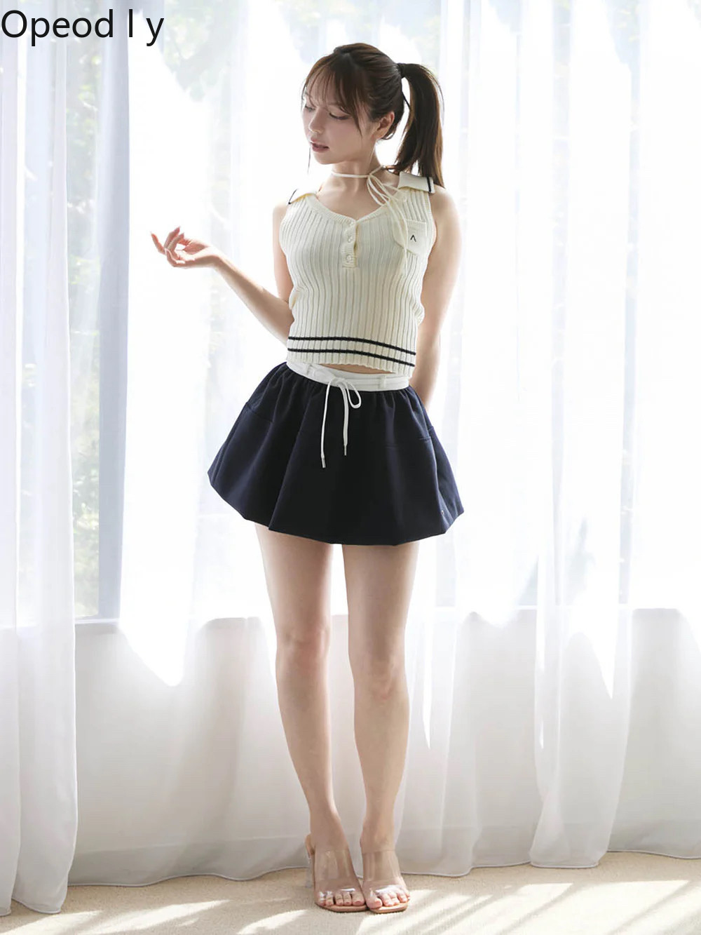 Japanese Sweet Lapel Twist V-n - Suspender Tank Top 리뷰 및 가격
