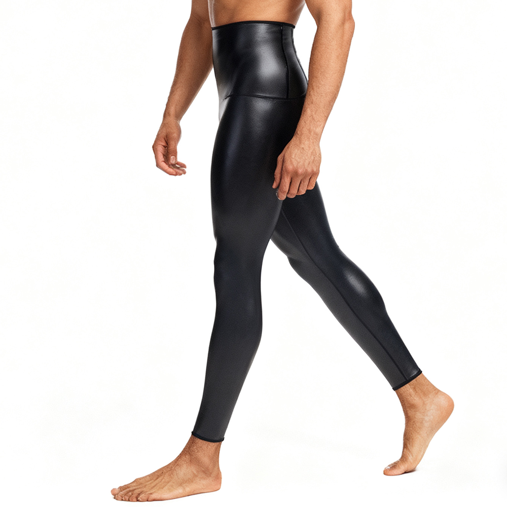 Sexy Men PU Leather Long Pants - Compression Long Pant 리뷰 및 가격