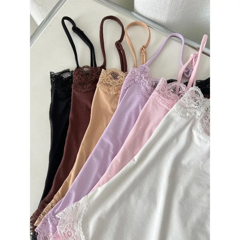 Women's Square Neck Lace Bodys - Suspender Tank Top 리뷰 및 가격