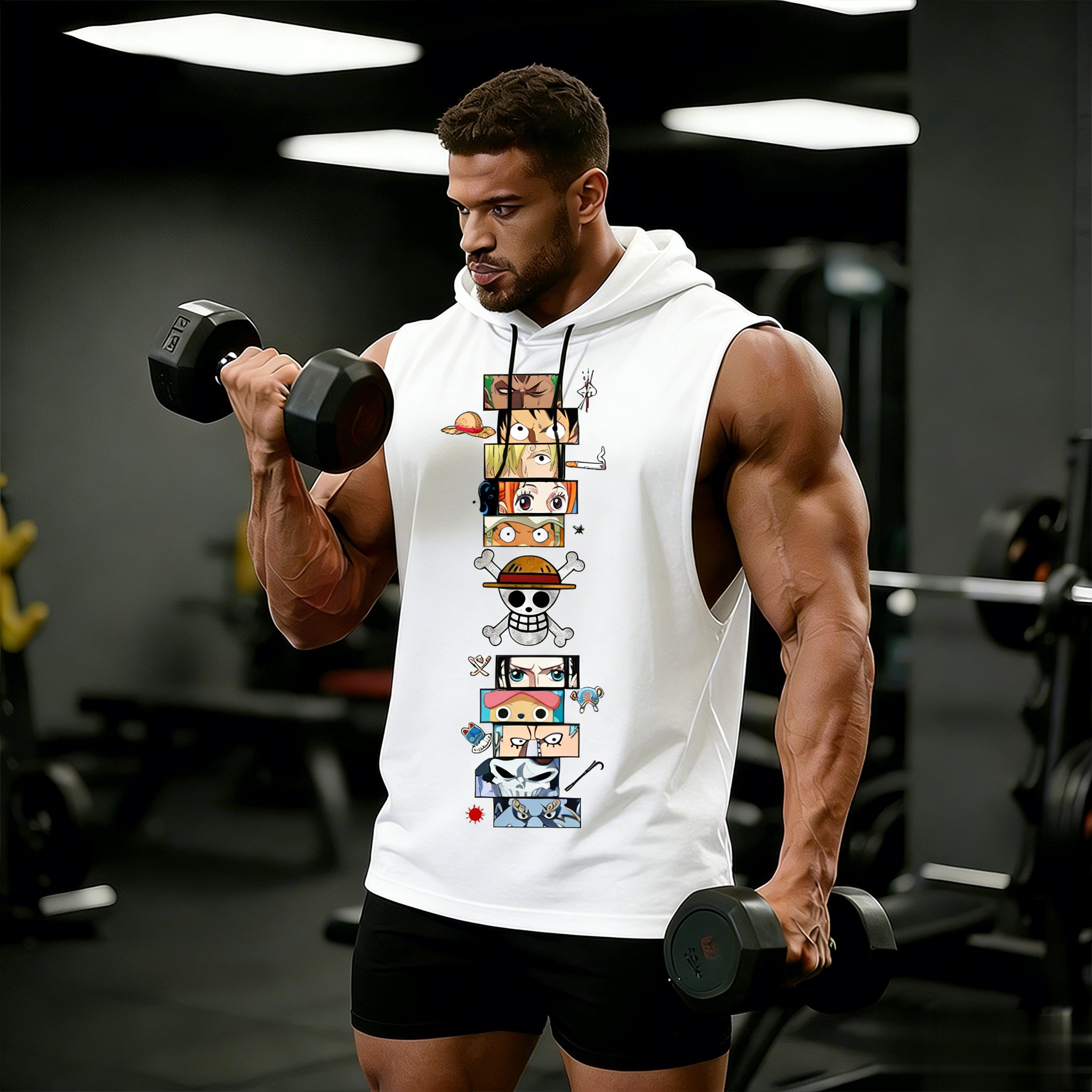 One Piece Anime Hoodie Sleevel - Sleeveless Undershirt 리뷰 및 가격