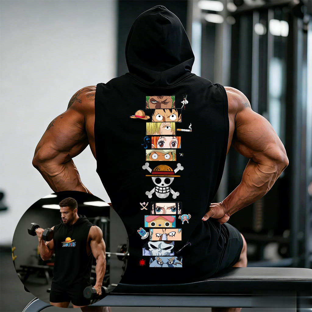 One Piece Anime Hoodie Sleevel - Sleeveless Undershirt 리뷰 및 가격