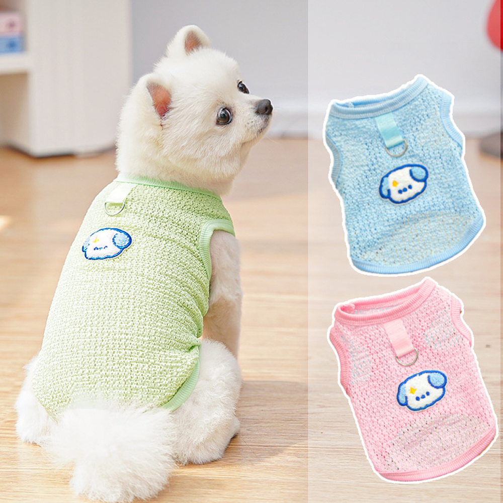 Cute Dog Cooling Vest Solid Br - Sleeveless Undershirt 리뷰 및 가격