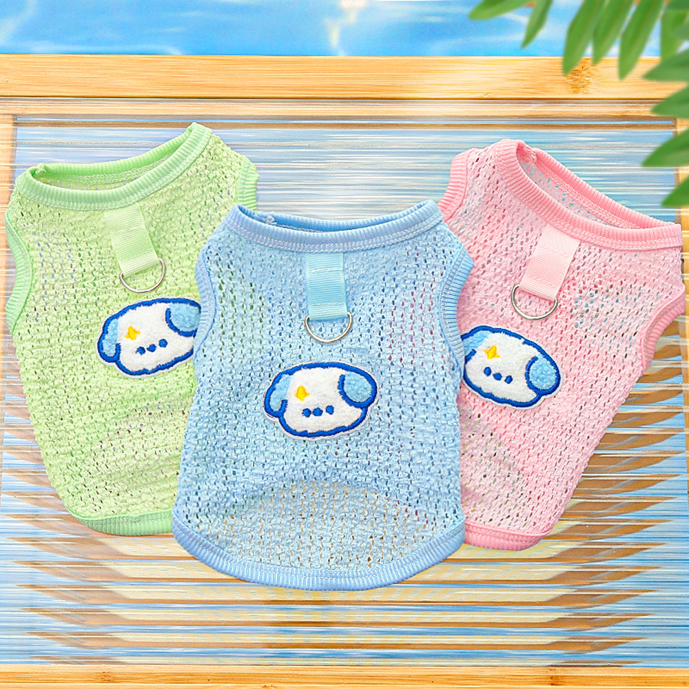 Cute Dog Cooling Vest Solid Br - Sleeveless Undershirt 리뷰 및 가격