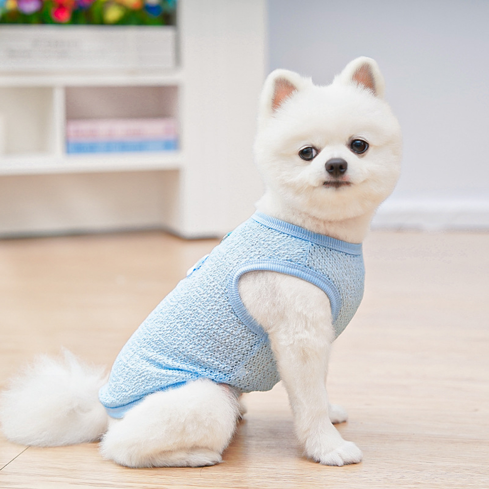 Cute Dog Cooling Vest Solid Br - Sleeveless Undershirt 리뷰 및 가격