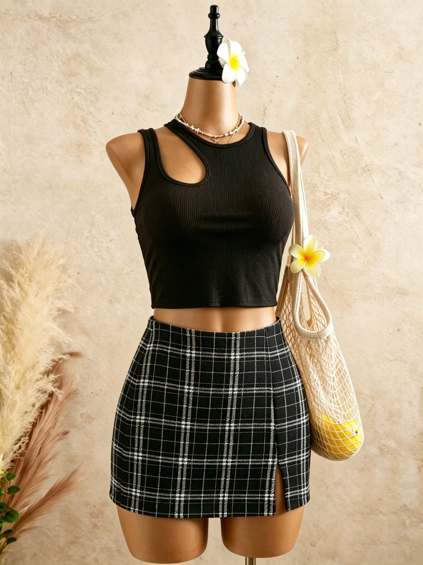 2 Piece Outfits Women Cutout R - Tank Top Ribbed 리뷰 및 가격
