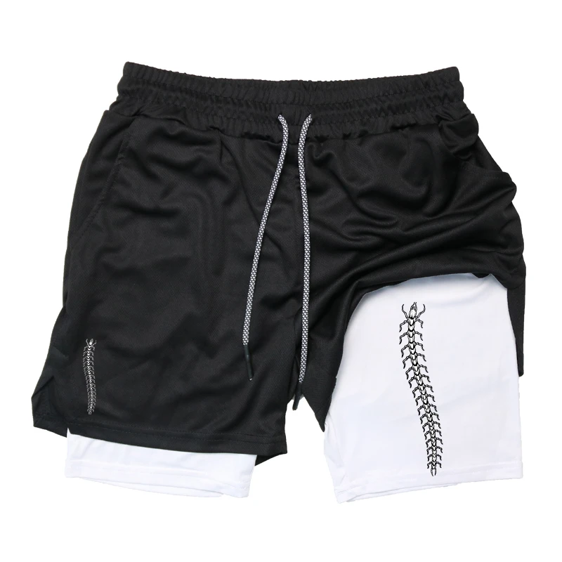 Print 2 in 1 Running Shorts fo - Compression Shorts Athletes 리뷰 및 가격