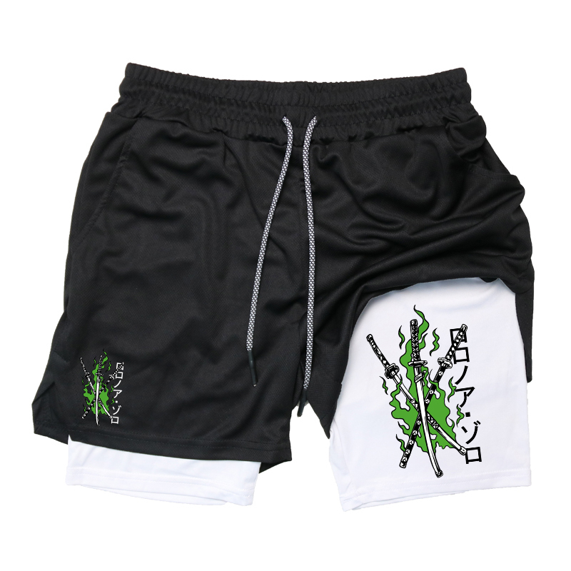 Print 2 in 1 Running Shorts fo - Compression Shorts Athletes 리뷰 및 가격