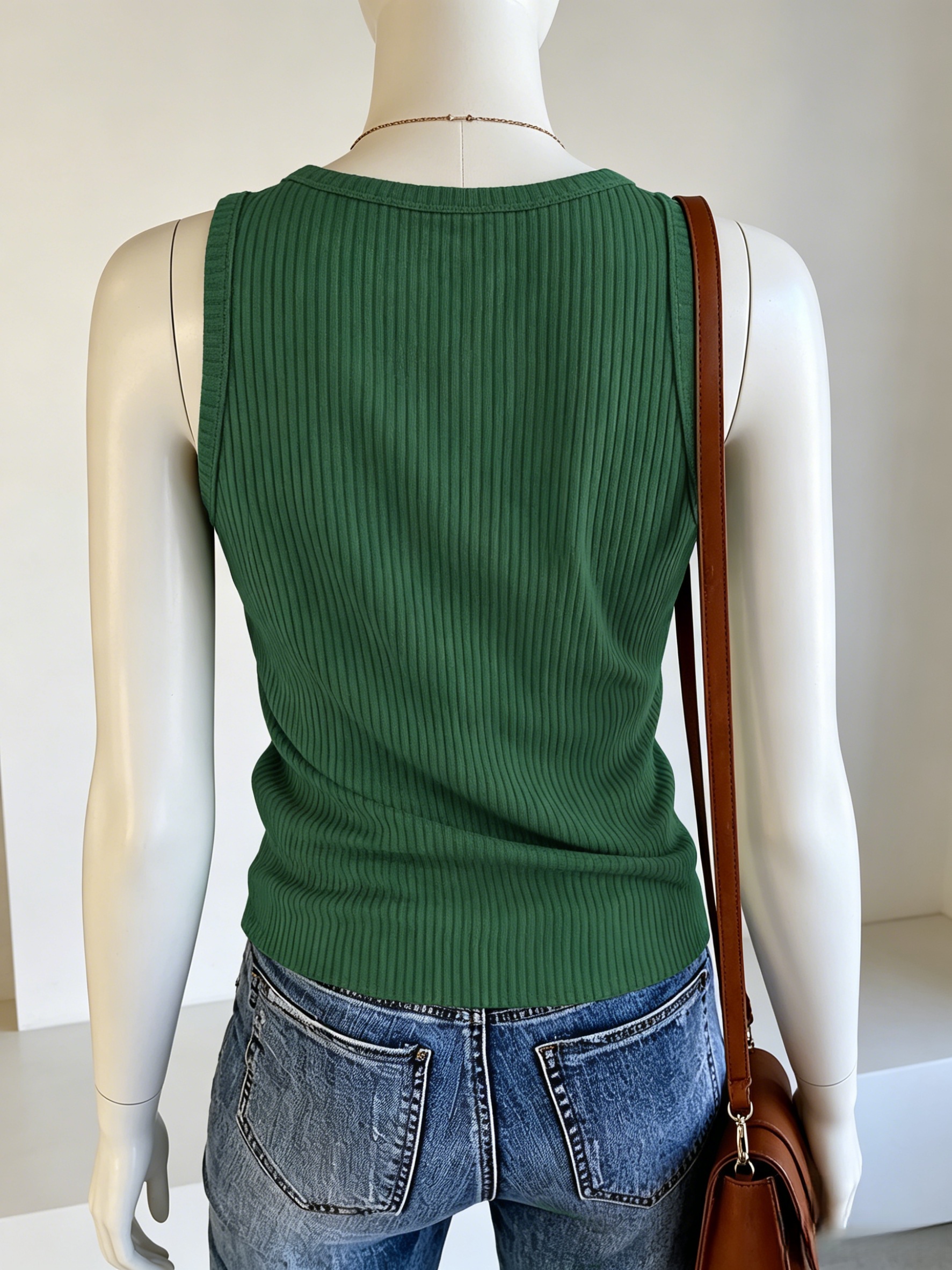 Plus Size Women Green Ribbed K - Tank Top Ribbed 리뷰 및 가격