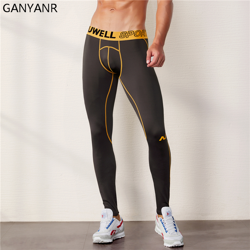 GANYANR Running Tights Men Spo - Compression Long Pant 리뷰 및 가격