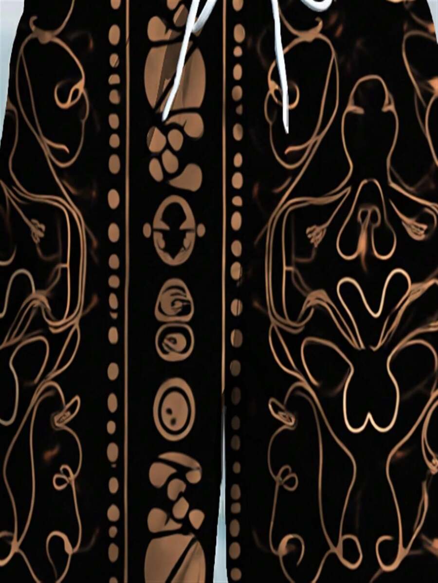 Mens Abstract Geometric Print  - Trunk Breathable Men 리뷰 및 가격