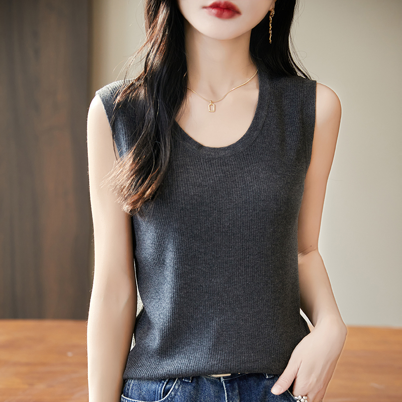 WinvyNee Women Deep Crew Neck  - Tank Top Ribbed 리뷰 및 가격