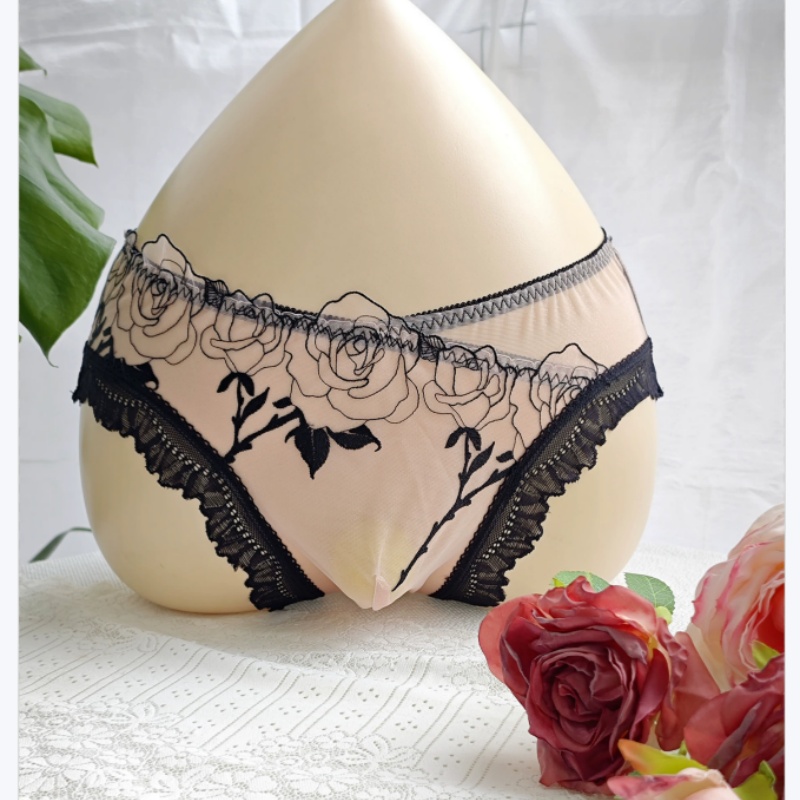 Men's Elegant Embroidery Lace  - Pouch Boxer Pouch 리뷰 및 가격