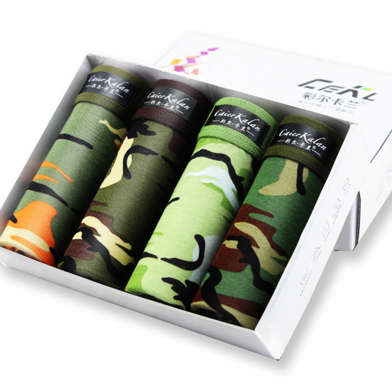 4pcs/lot Camouflage Boxer Men  - Multi Pack Underwear 리뷰 및 가격