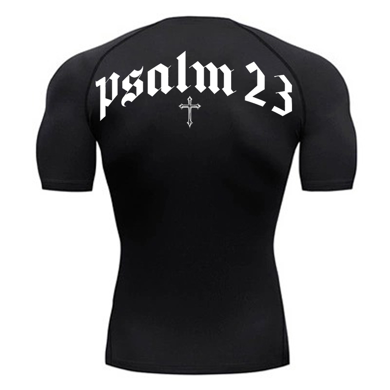 Psalm 23 Cross Print Compressi - Base Layer Top 리뷰 및 가격